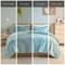 Soft Sherpa Faux Fur Comforter Set Light Teal Blue Hypoallergenic Polyester Bedding